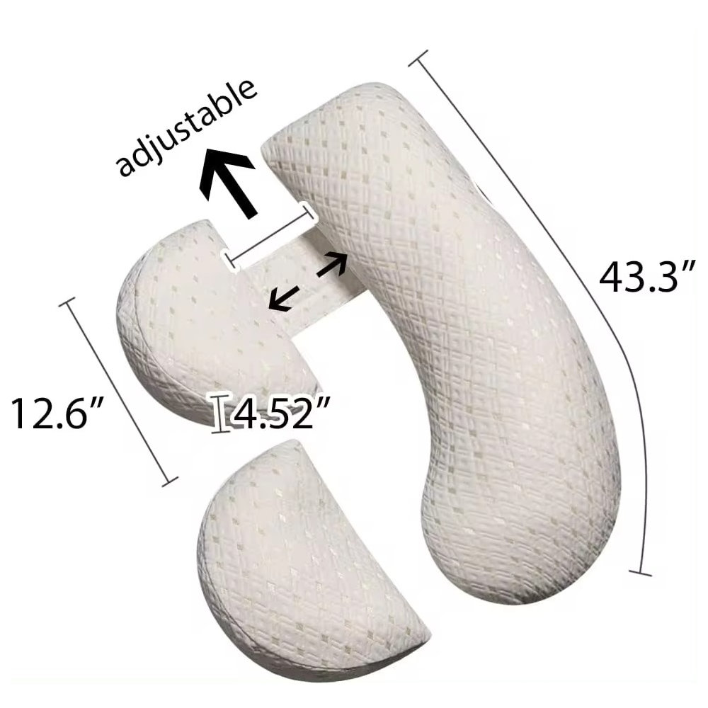 AuroraNest U-Shaped Pregnancy Pillow for Full-Body Support | Lersk