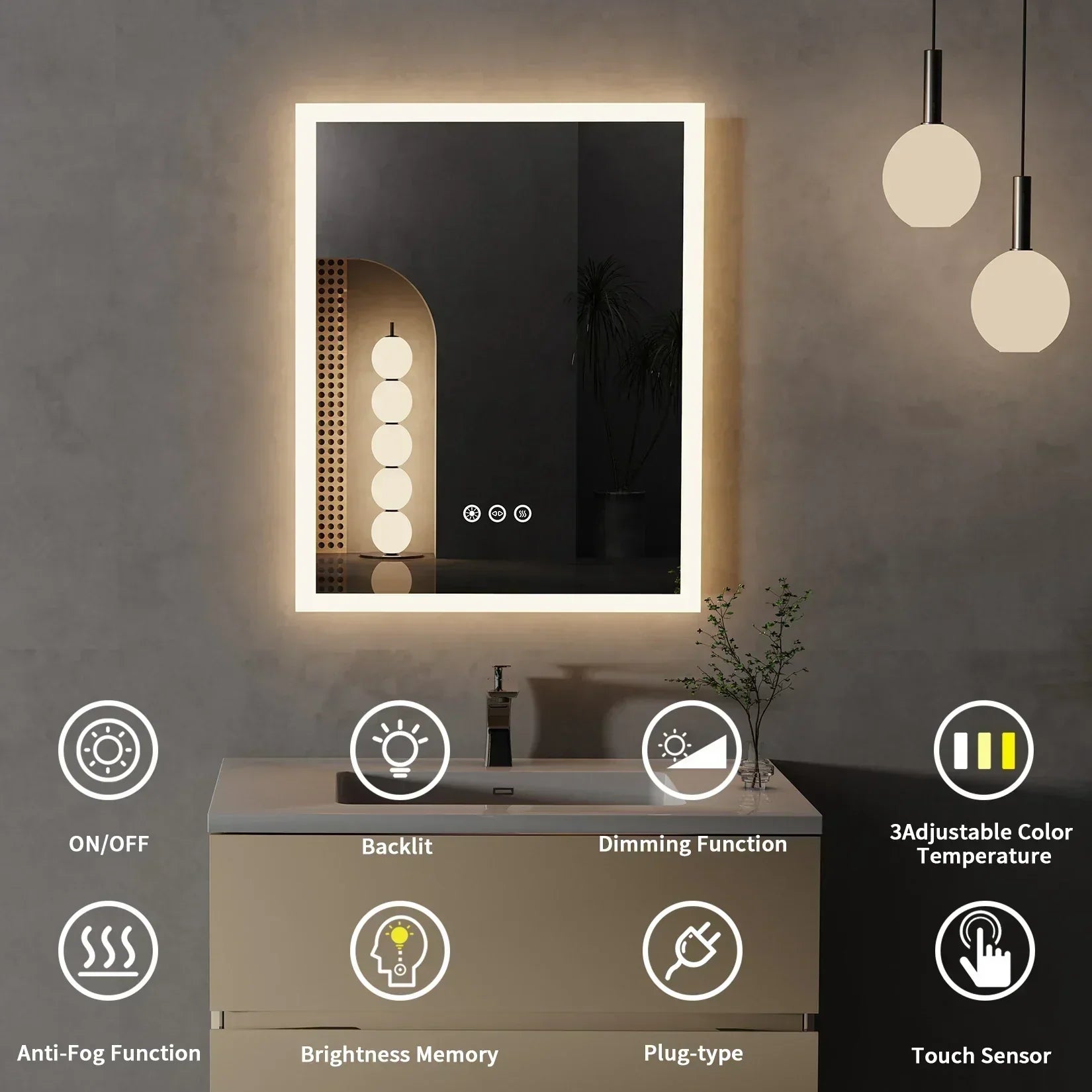 Liora Square Mirror | Lersk