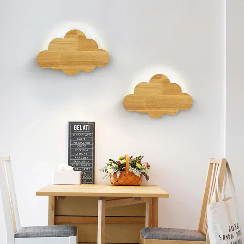 Cirra Wooden Cloud Wall Lights | Lersk