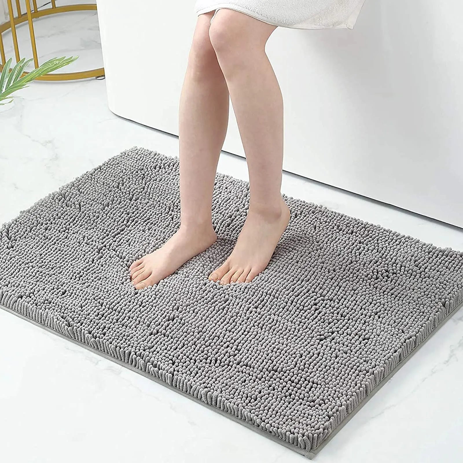 AquaNest Thick Absorbent Non Slip Bath Mat With Secure Backing | Lersk