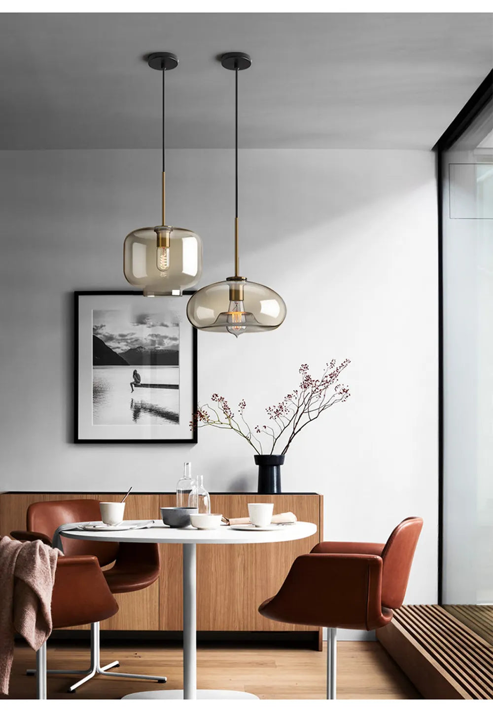 Luminária de Pendurar em Vidro Arctix Industrial LED Luxo | Lersk