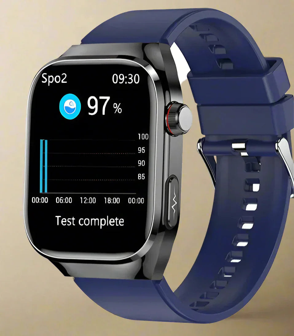 NexaPulse Orologio Glucosio, ECG, Acido Urico, Bluetooth | Lersk