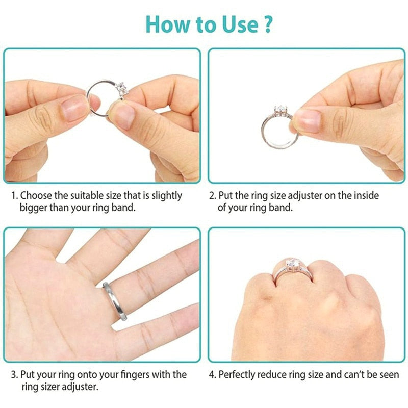 Invisible Ring Size Adjuster Pad For Any Ring - Subtle Quick Fit Enhancement That Slides On Easily | Lersk