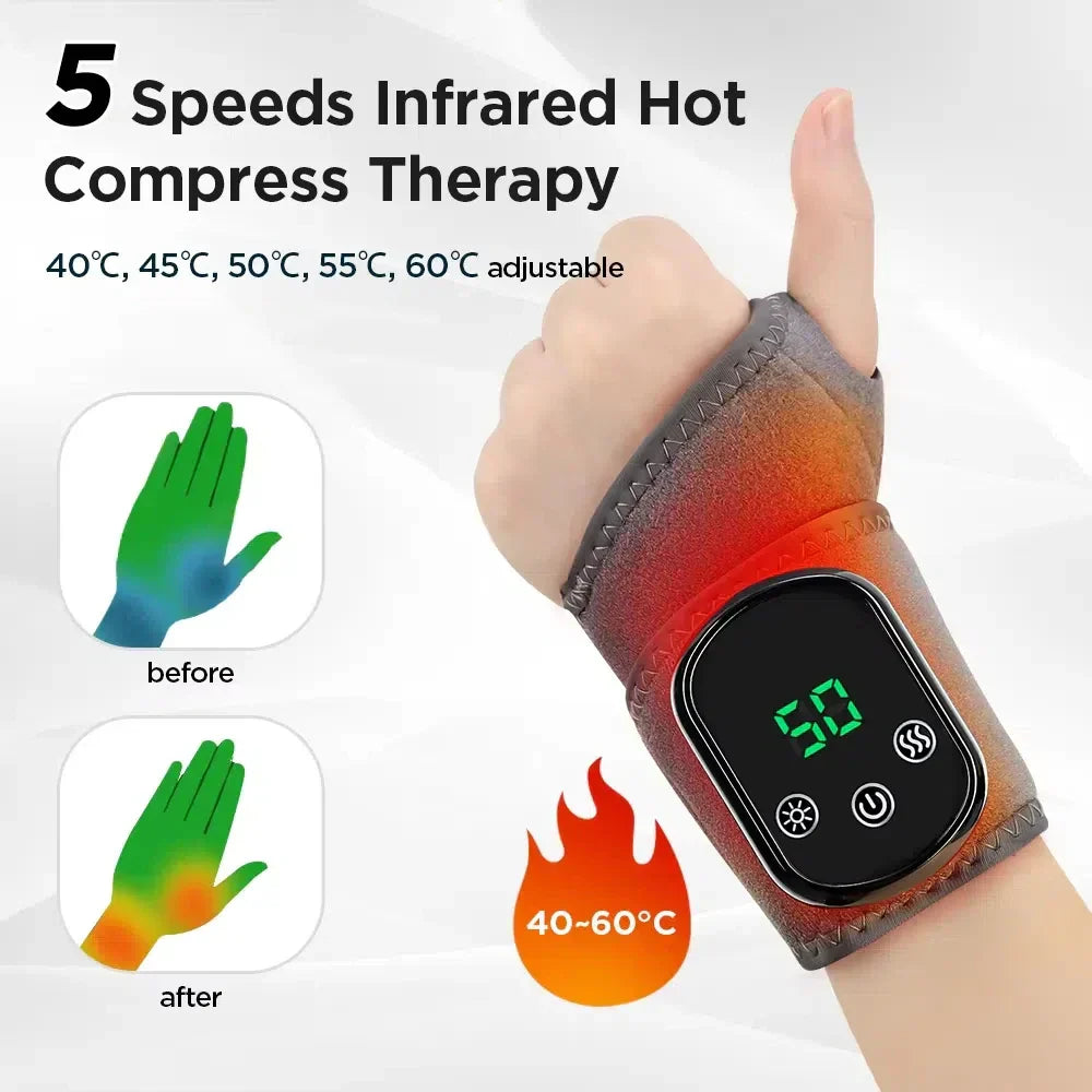 Infrared Hot Compress Ankle Massager With Five Heating Speeds And Three Vibration Modes For Custom Relaxation | Lersk