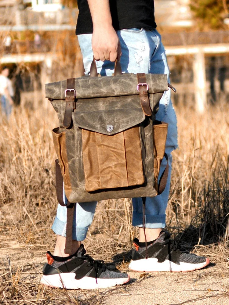 Alder Vintage Roll-Top Rucksack | Lersk