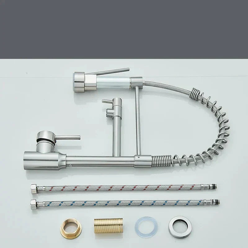 Miscelatore da cucina NovaPulse con rotazione a 360° finitura nichel spazzolato | Lersk