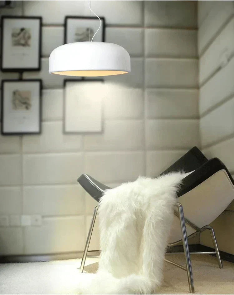 FjordLume Nordic Round Pendant Light Metal and Acrylic | Lersk