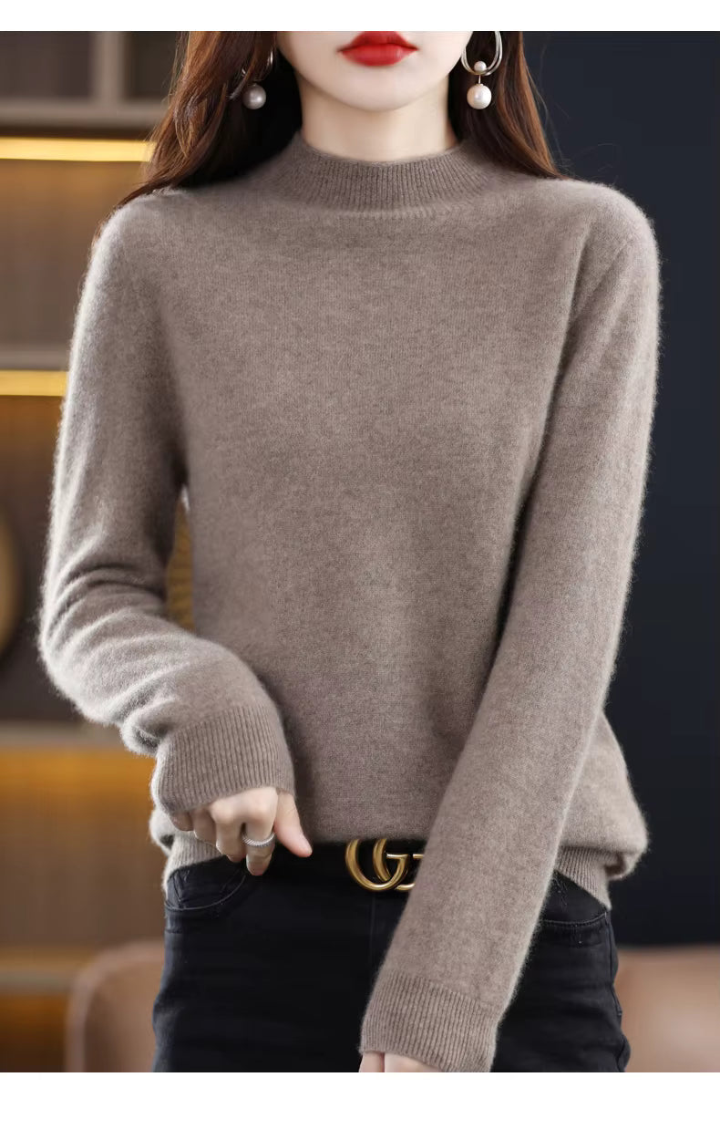 Maglione Donna Sarah in Lana Merino Vestibilità Slim Calore per Autunno e Inverno | Lersk