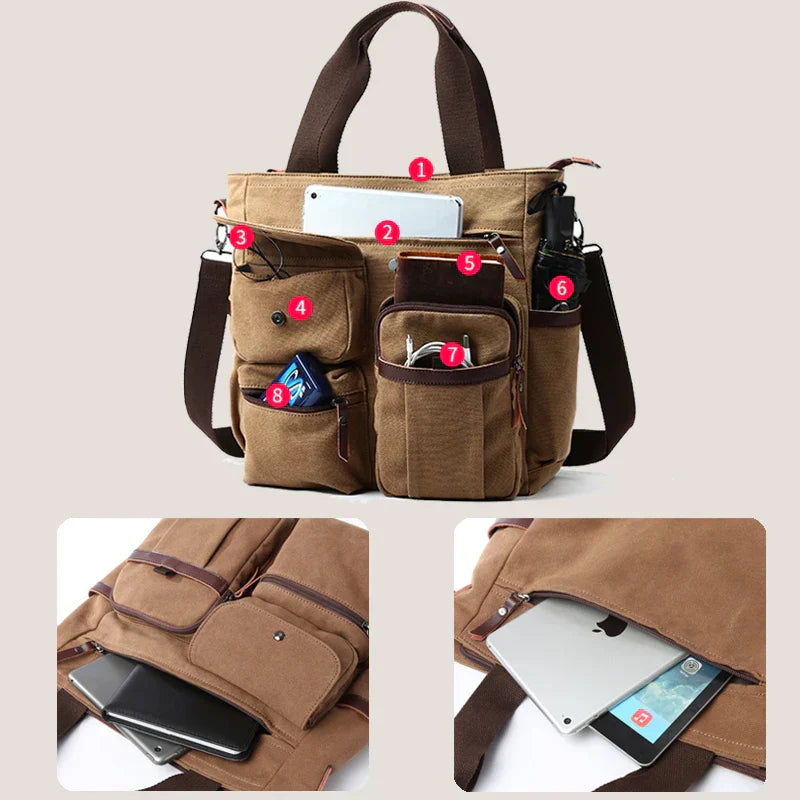 Retro Rover Canvas Satchel | Lersk