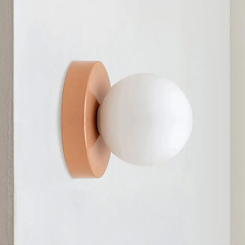 Nordická LED skleněná nástěnná lampa Elegantní minimalistické nástěnné svítidlo se základnou G9 do ložnice | Lersk