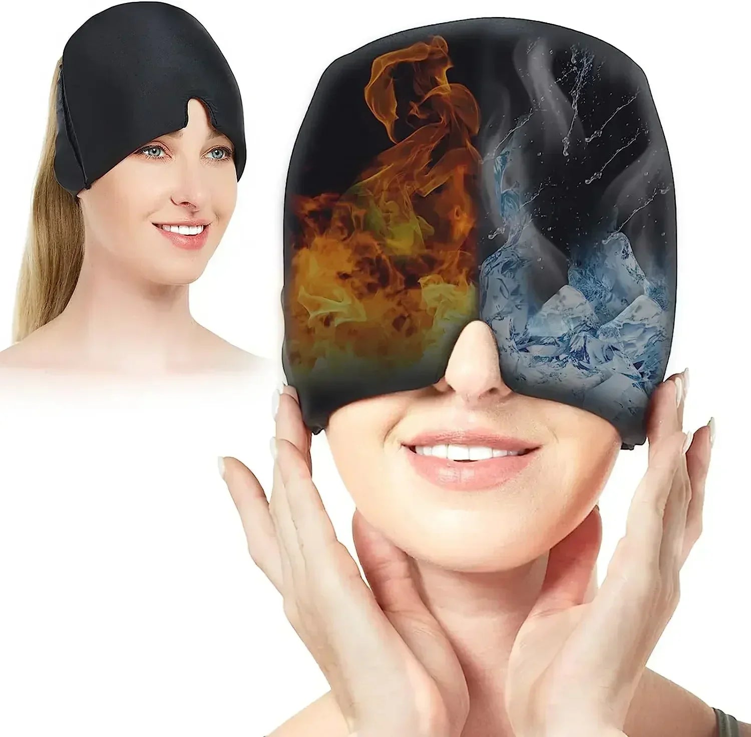 Bandeau Tête Thérapie Froid Infusé au Gel pour Soulagement de la Migraine | Lersk