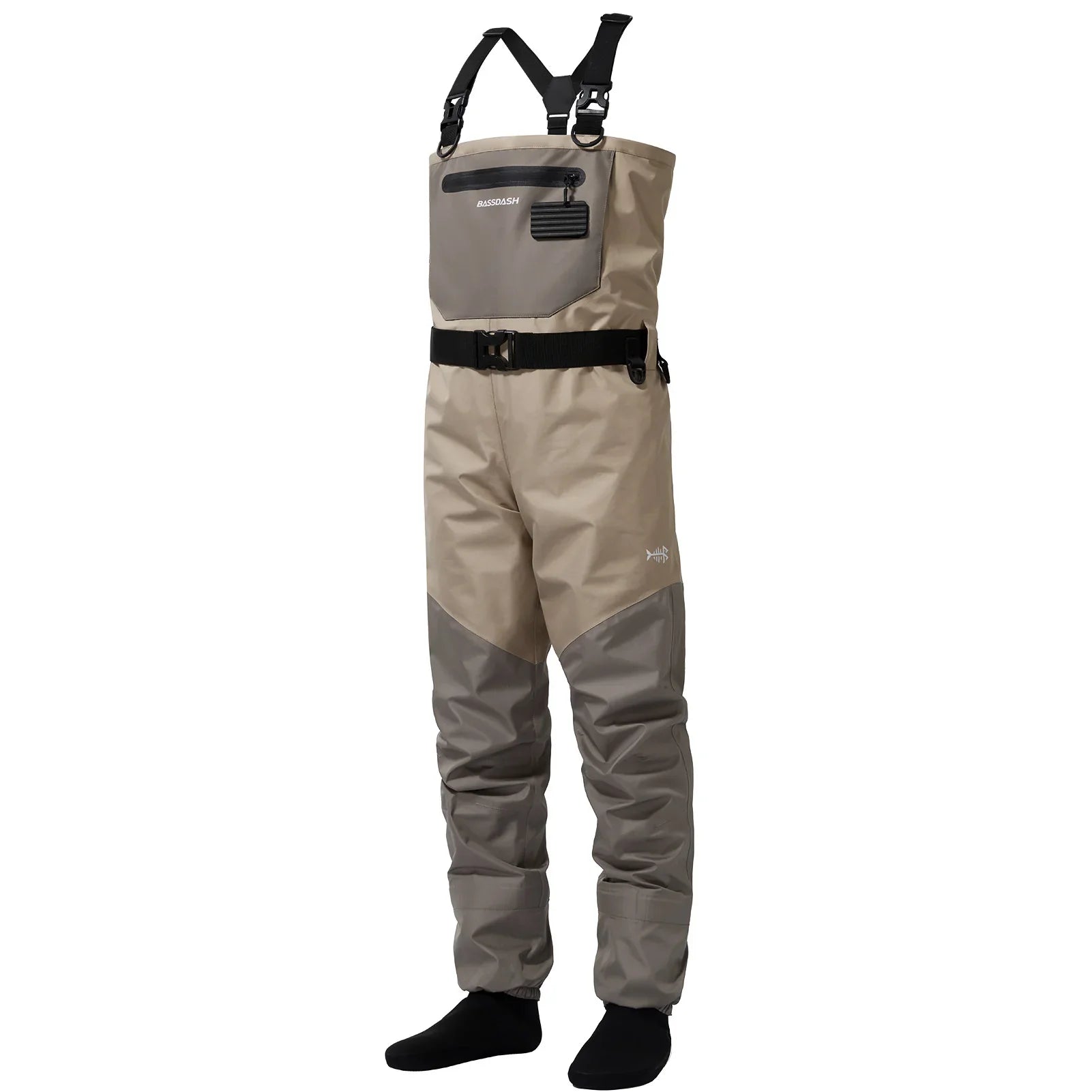 Breathable Chest Waders with Stocking Foot & Waterproof Zipper for Fly Fishing – Men's | Lersk