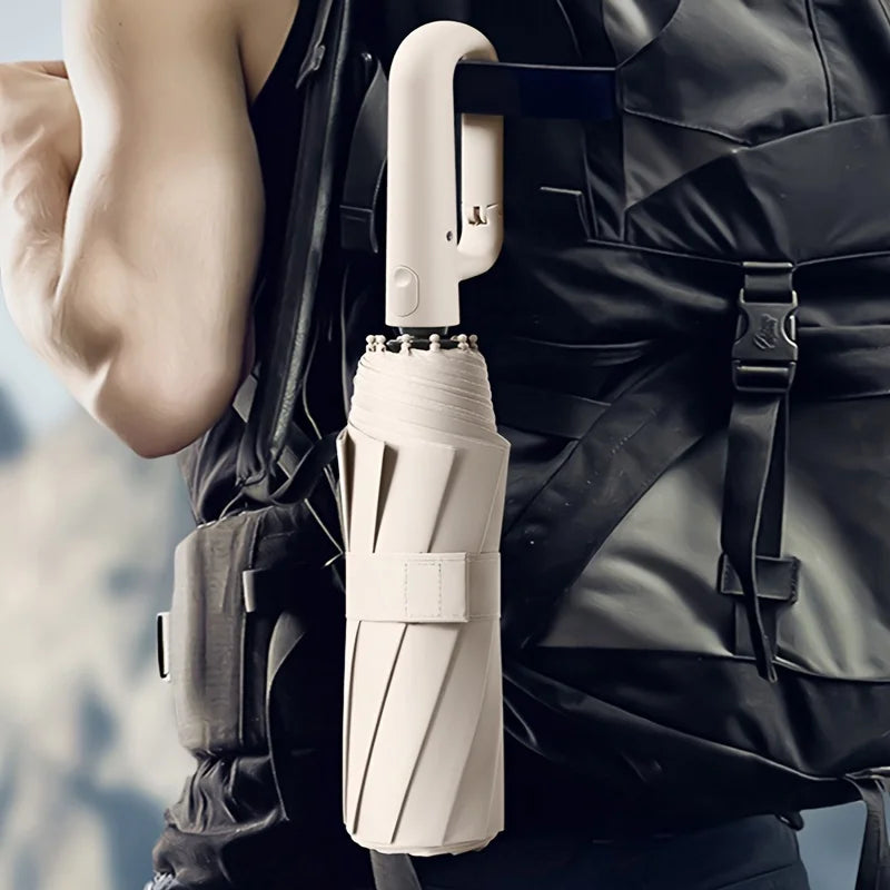 Ombrello Compatto NimbusGuard con Rivestimento Protettivo Solare UPF50+ | Lersk