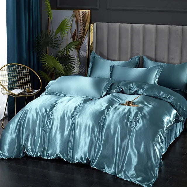 Aurielle | Set de lenjerie de pat din satin de lux | Lersk