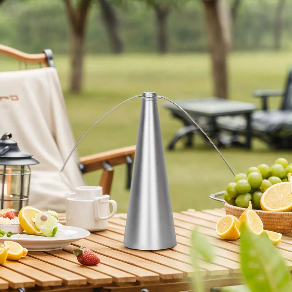 Fliegenschutzventilator Tragbarer Insektenschutz für Outdoor-Essen und Camping, Batteriebetrieben oder USB-Anschluss | Lersk