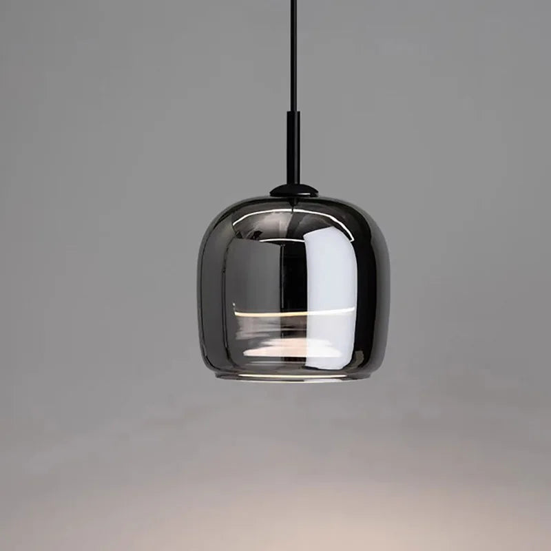 Nordisk glas LED pendel med luksuriøst varmt skær til spisestuer | Lersk