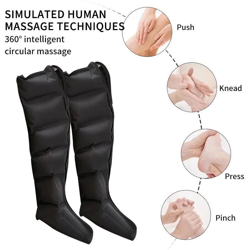 Pneumatic Full-Leg Massager — Professional Air Compression with Smart Remote | Lersk