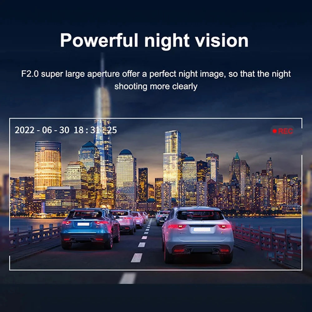 NovaSight DuoCam 1080P Dash Cam Front Interior View | Lersk
