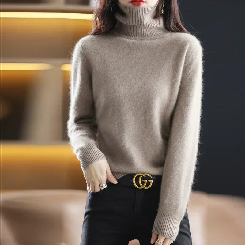 Maglione Nyorelle in 100% cashmere con collo alto per autunno e inverno | Lersk
