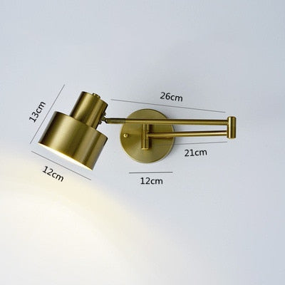 NovaLume Touch-Sensor Wall Light With Swing Arm LED | Lersk