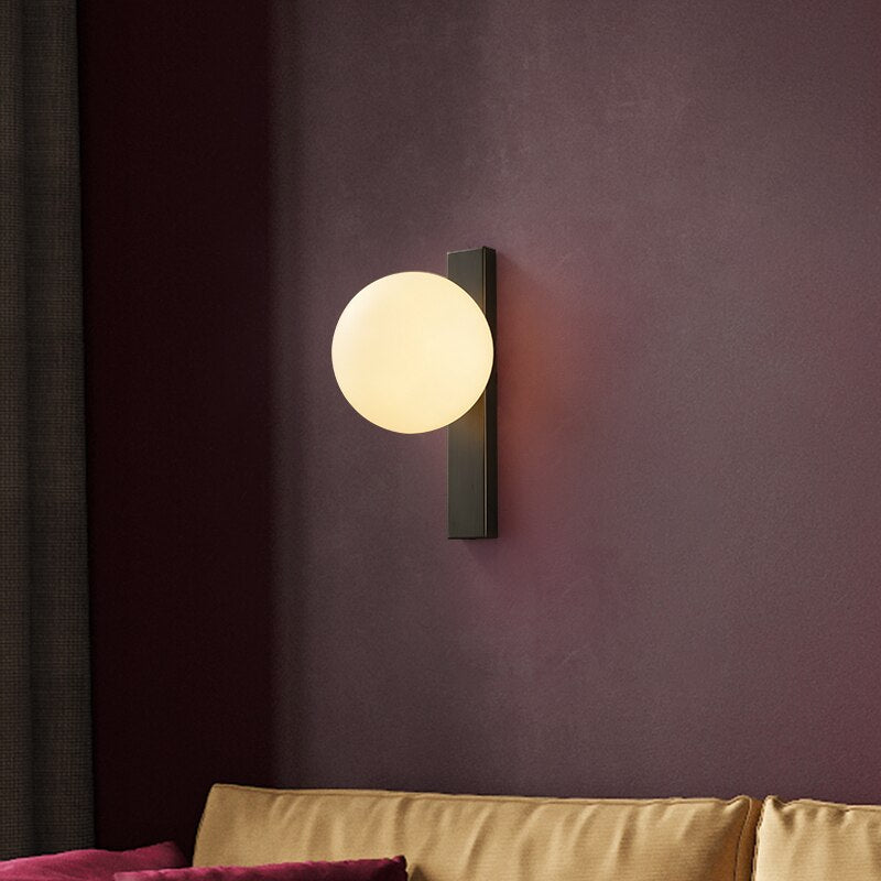 Applique da parete Aure Copper Circ LED per interni nordici | Lersk