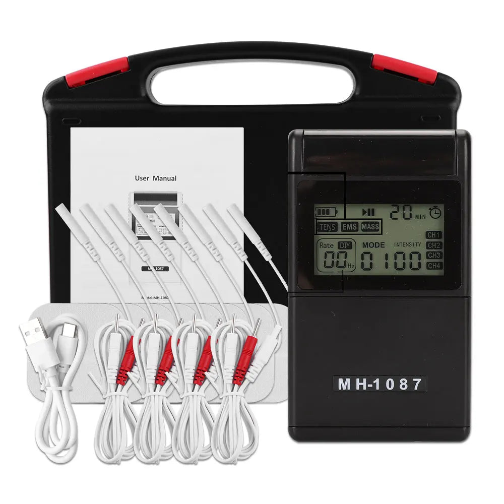 Channel TENS & EMS Muscle Stimulator with Electrode Pads for Body & Nerve Comfort | Lersk