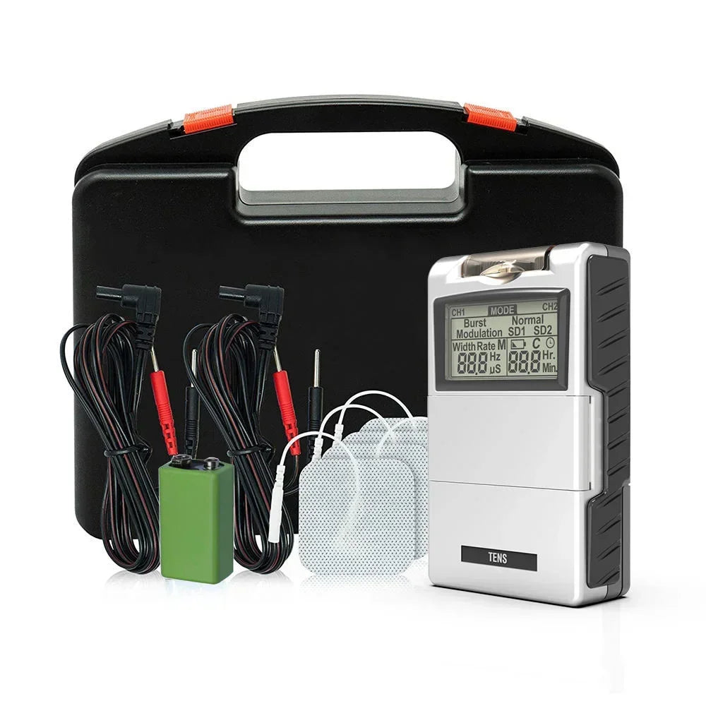 Channel TENS & EMS Muscle Stimulator with Electrode Pads for Body & Nerve Comfort | Lersk