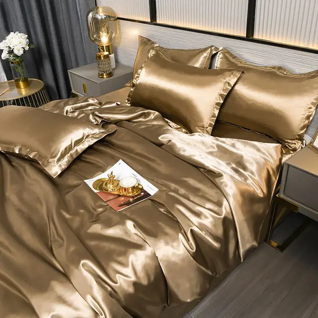 Velouria Satin Duvet Cover For Luxurious Sleep Comfort | Lersk