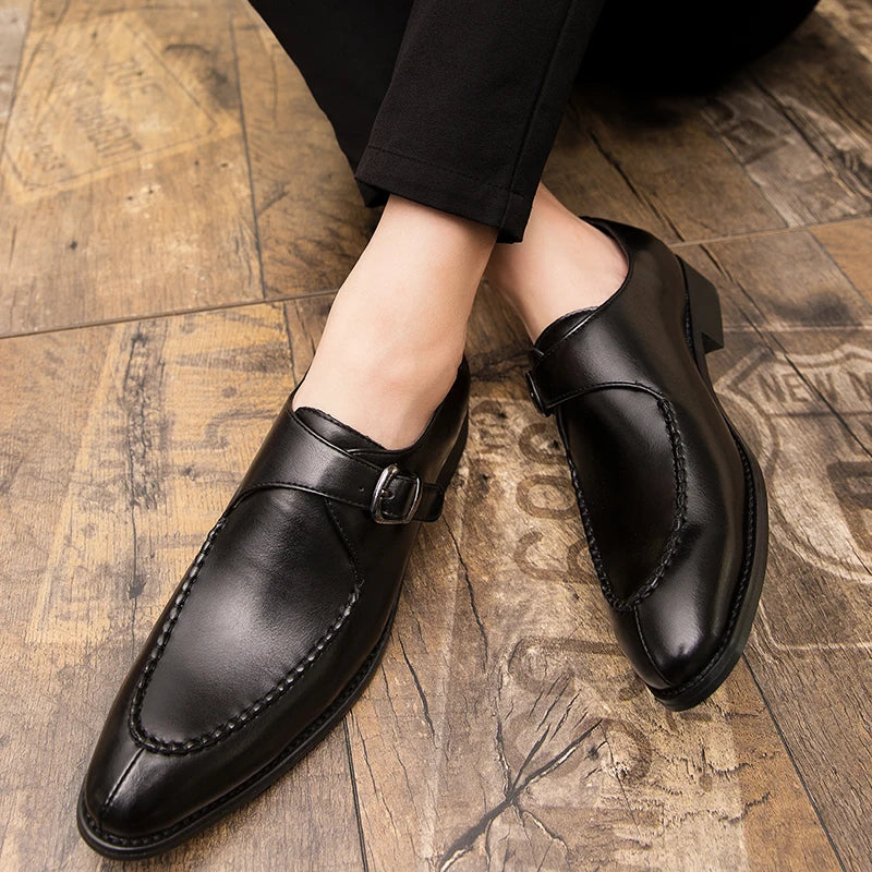 Mocasini din piele pentru bărbați NovaCrest, designeri, calitate premium