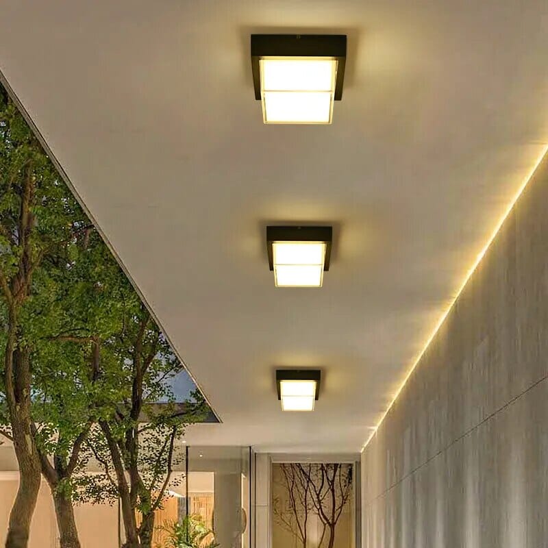 Retro Geometric Ceiling Lights for Hallway | Lersk