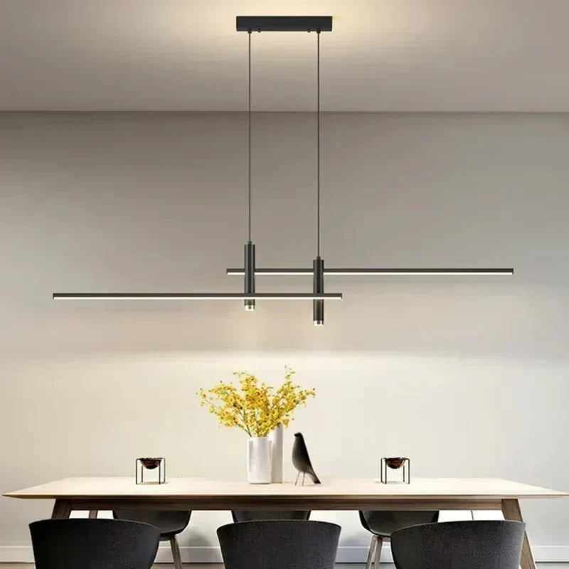 Lampada a sospensione LED moderna nordica con luce calda per ambiente, ideale per sala da pranzo e bar | Lersk