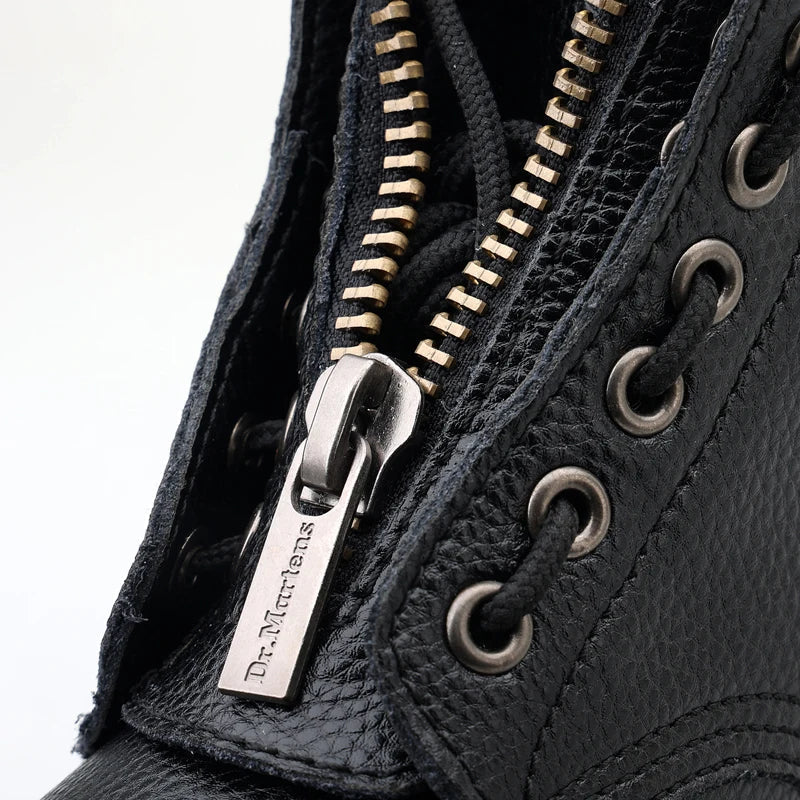 Vexora Genuine Leather Platform Boots With Front Zip For Bold Streetwear | Lersk