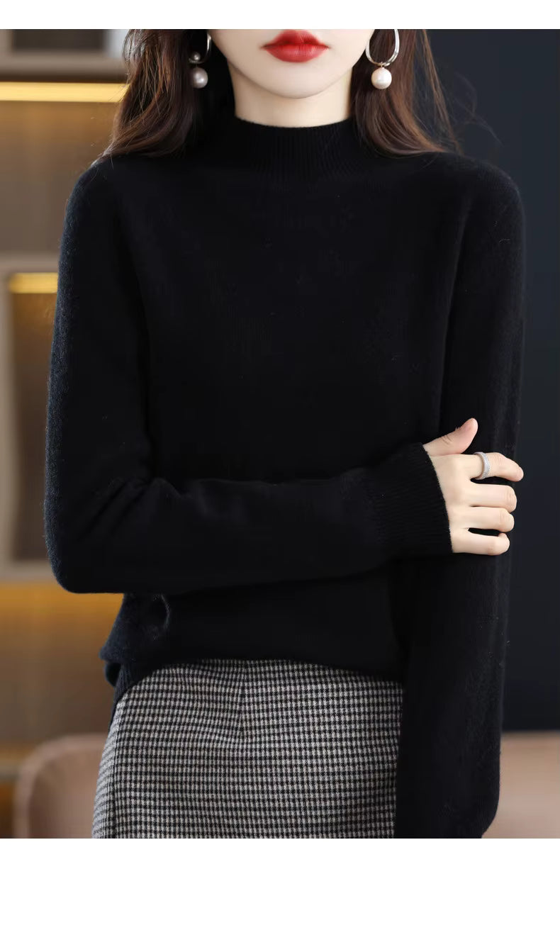 Maglione Donna Sarah in Lana Merino Vestibilità Slim Calore per Autunno e Inverno | Lersk