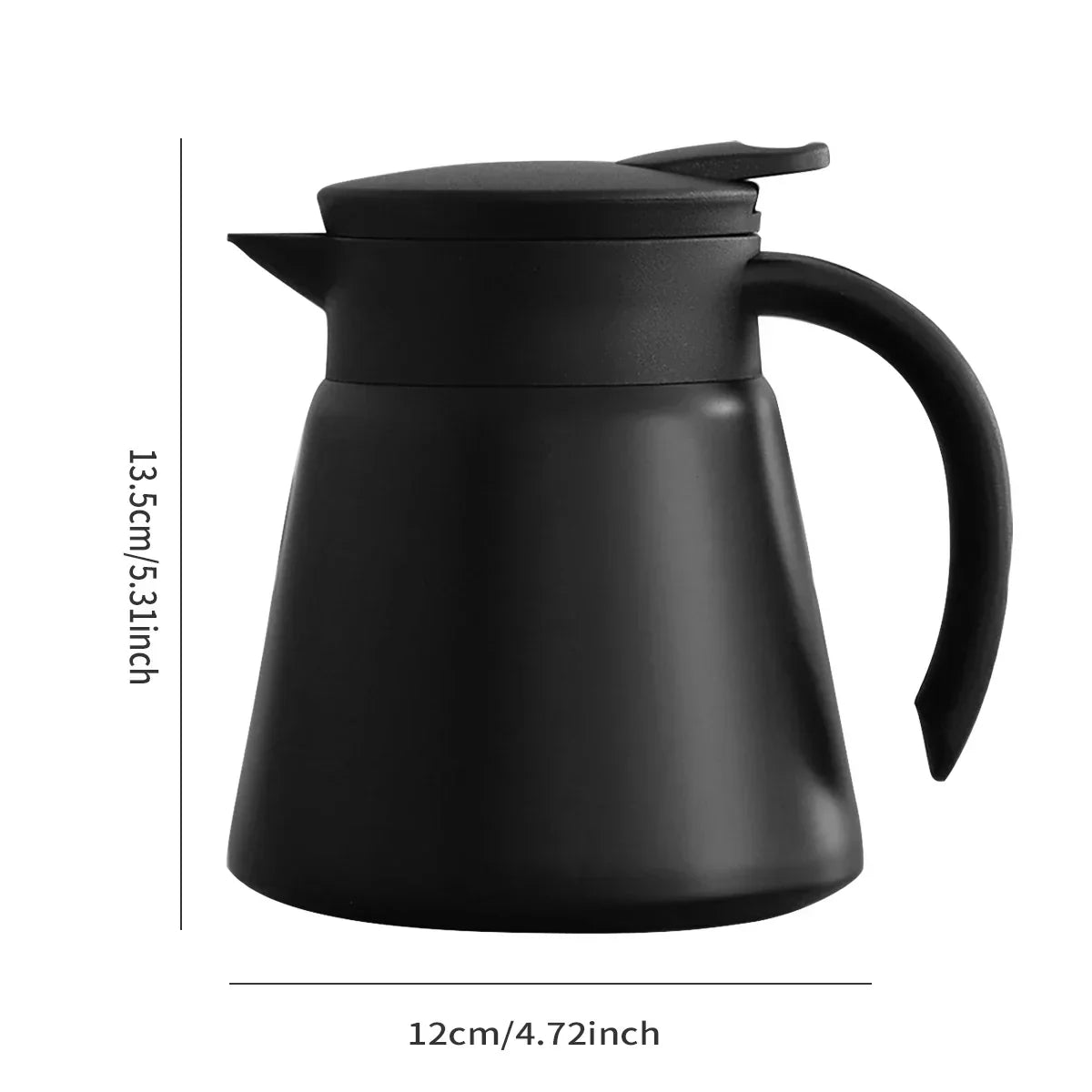 ThermoBrew Isolierkaraffe, Edelstahl 304, Vakuumisoliert, hält 6 Stunden heiß und 12 Stunden kalt, 0,5 L | Lersk