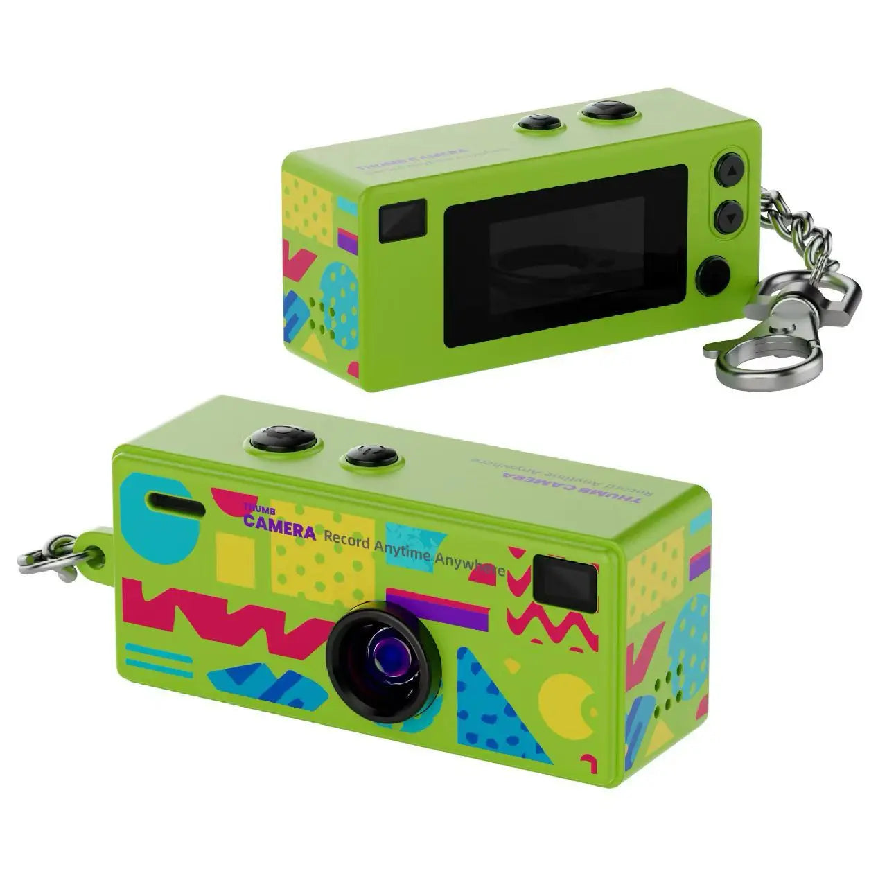 Mini telecamera portachiavi retrò 1080P con sensore CCD, flash e supporto MicroSD fino a 128GB | Lersk
