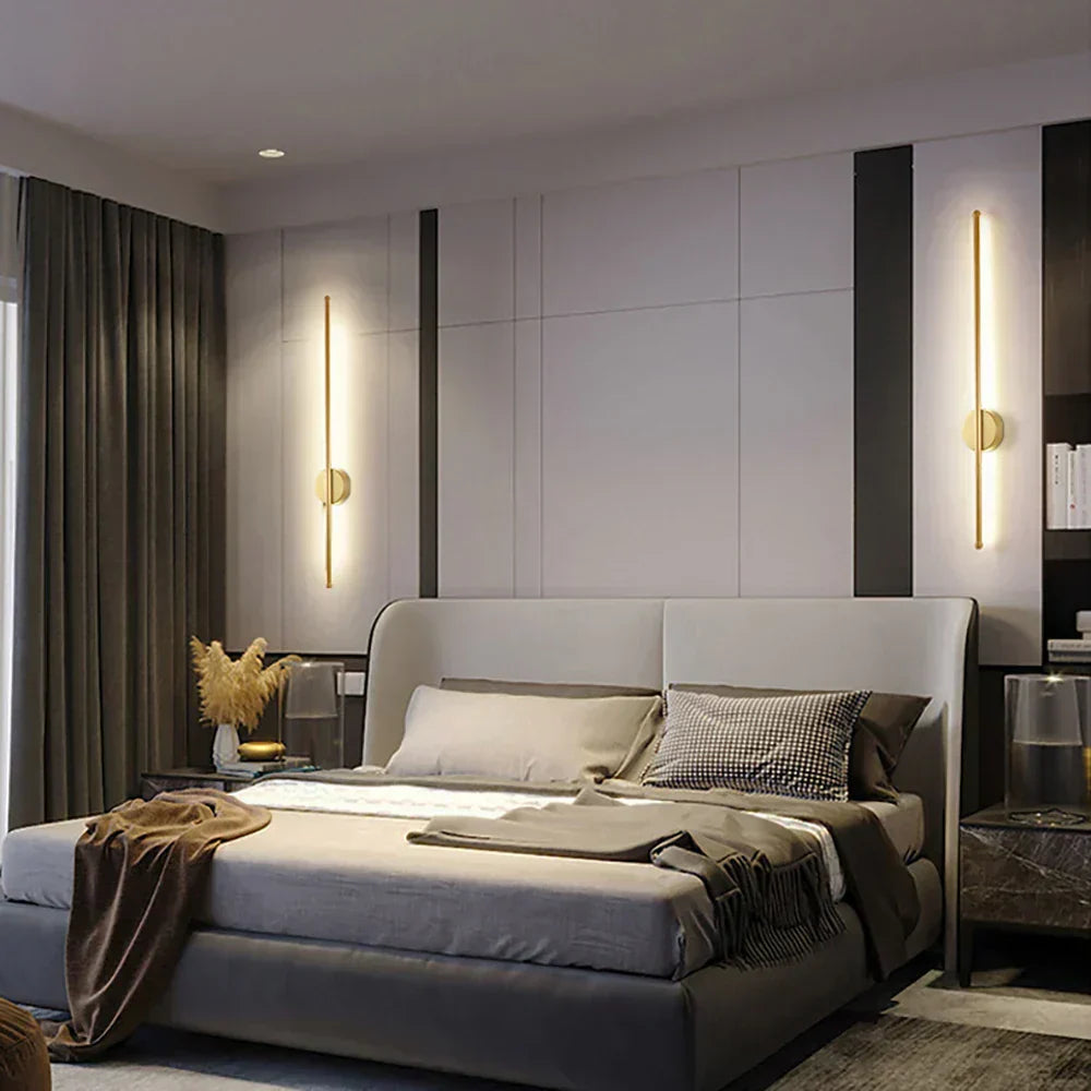 Lampada da parete LED Nordic con elegante luce ambientale per soggiorni | Lersk