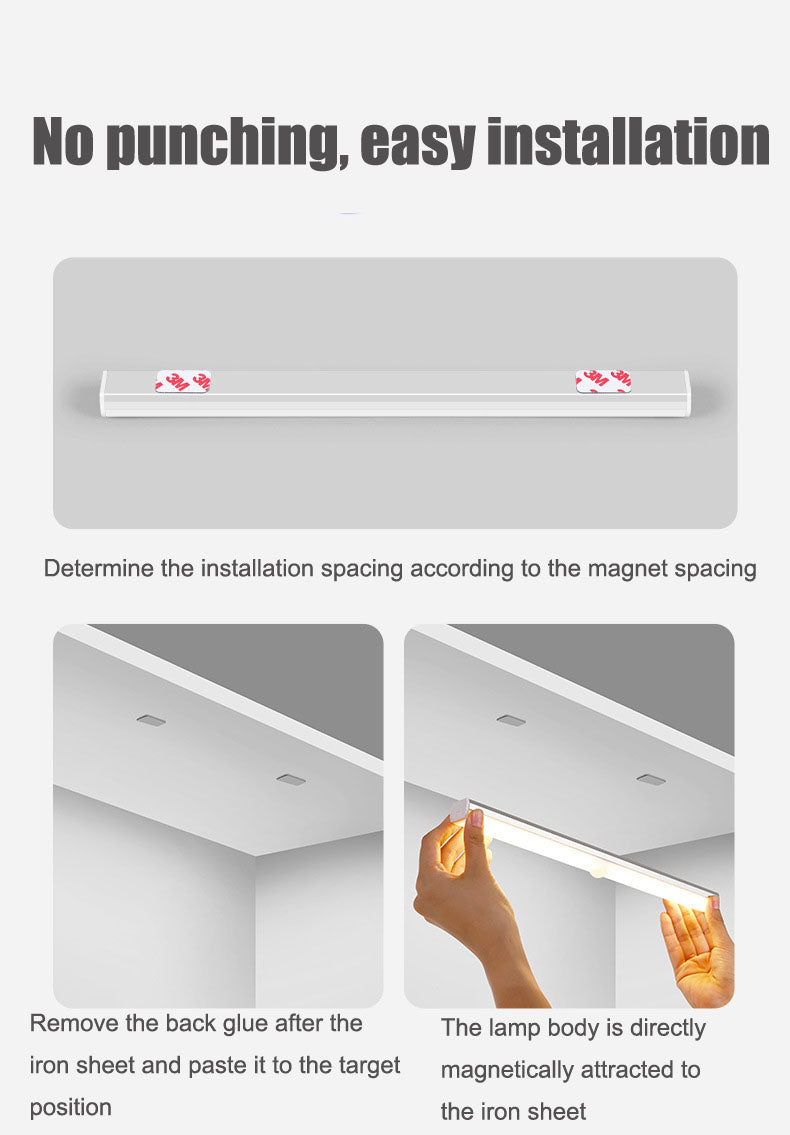 Wireless LED Cabinet Light With Motion Sensor For Kitchen | Lersk