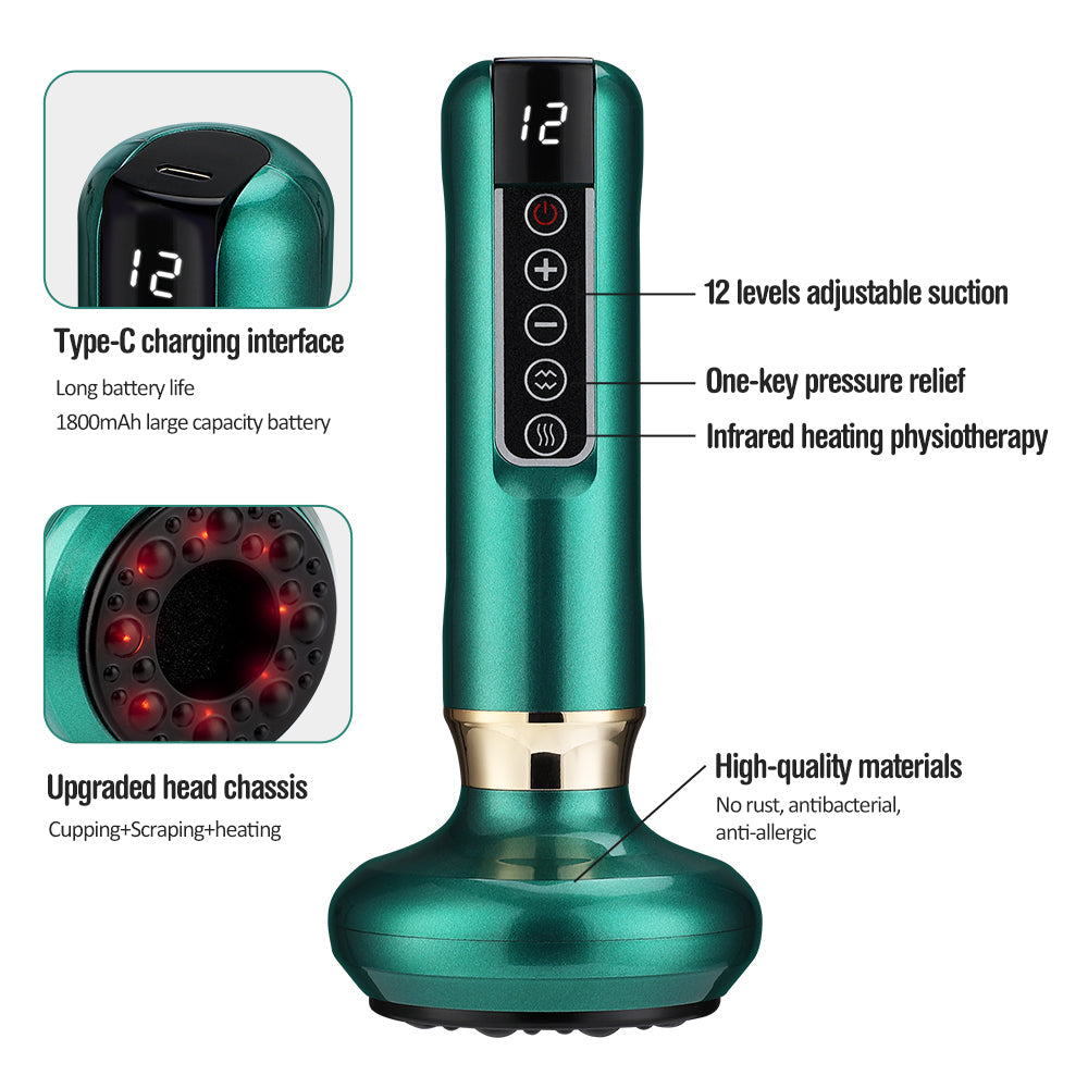 NovaFlow 3-in-1 Cupping Massager with Suction and Gua Sha | Lersk