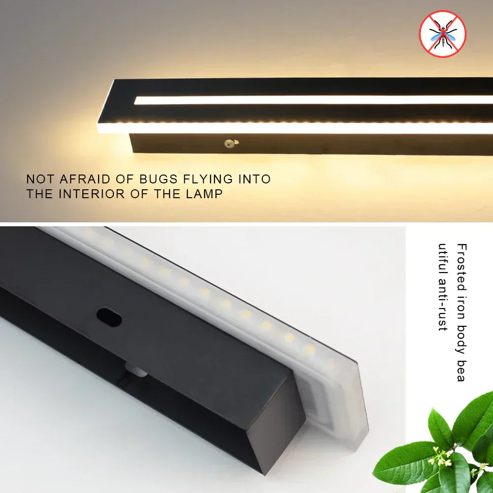 Candeeiro de Parede Longo LED Rowan | Lersk