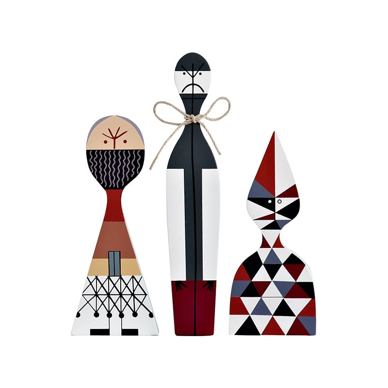 Figure in legno artigianali eleganti per esposizione domestica e collezione di decorazioni stagionali festive | Lersk