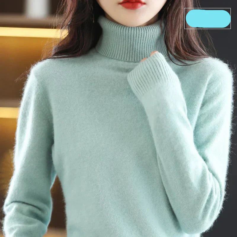 Maglione Nyorelle in 100% cashmere con collo alto per autunno e inverno | Lersk