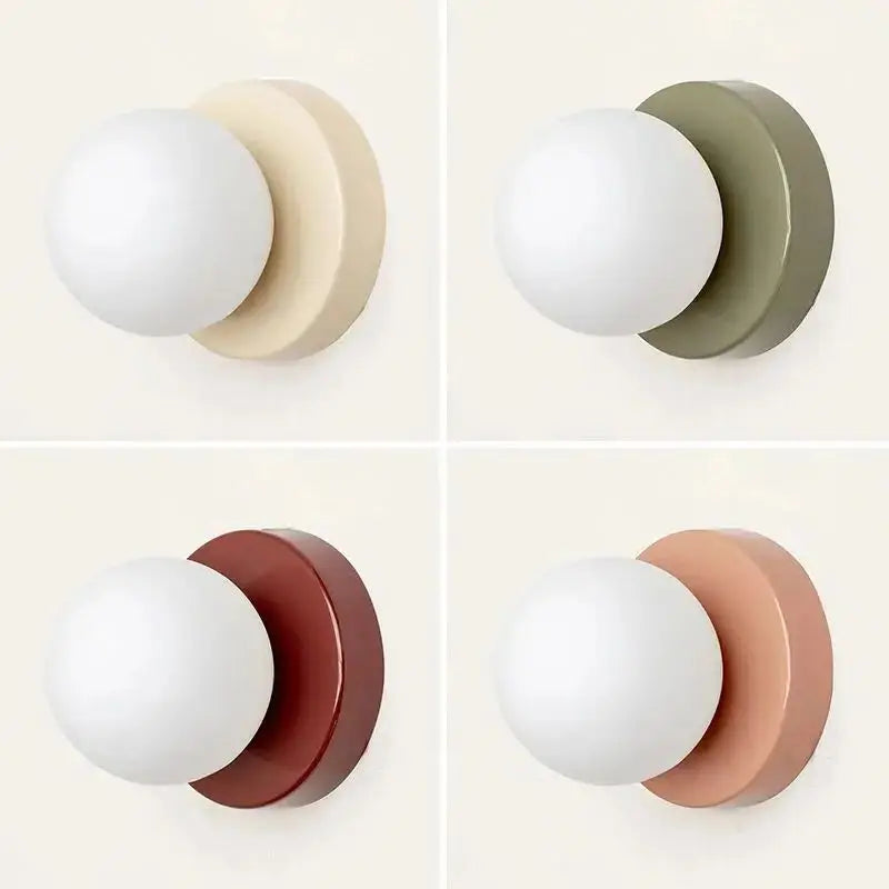 Nordická LED skleněná nástěnná lampa Elegantní minimalistické nástěnné svítidlo se základnou G9 do ložnice | Lersk