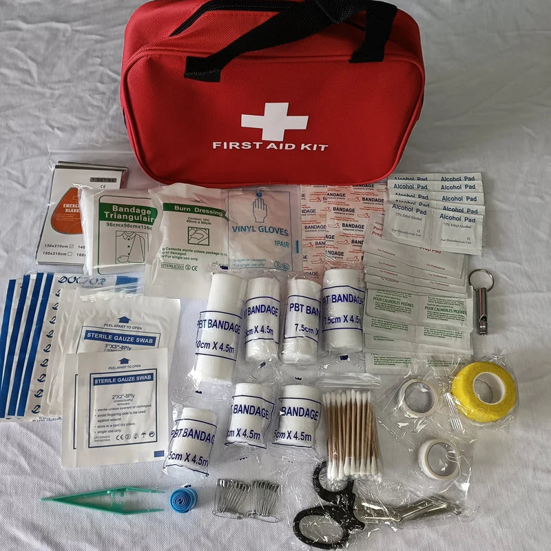 SummitGuard Pro Kit di Primo Soccorso da 184 Pezzi per Esterni con Borsa da Trasporto | Lersk