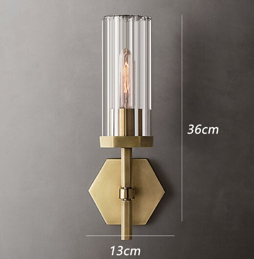 AstraLux Crystal LED Wall Sconce With Clear Glass Shades | Lersk