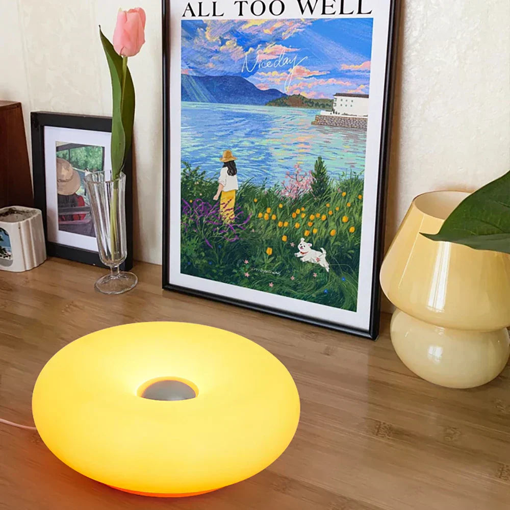 USB RGB Table Lamp With Touch Control Dimmable 16 Colors For Bedroom And Desk | Lersk