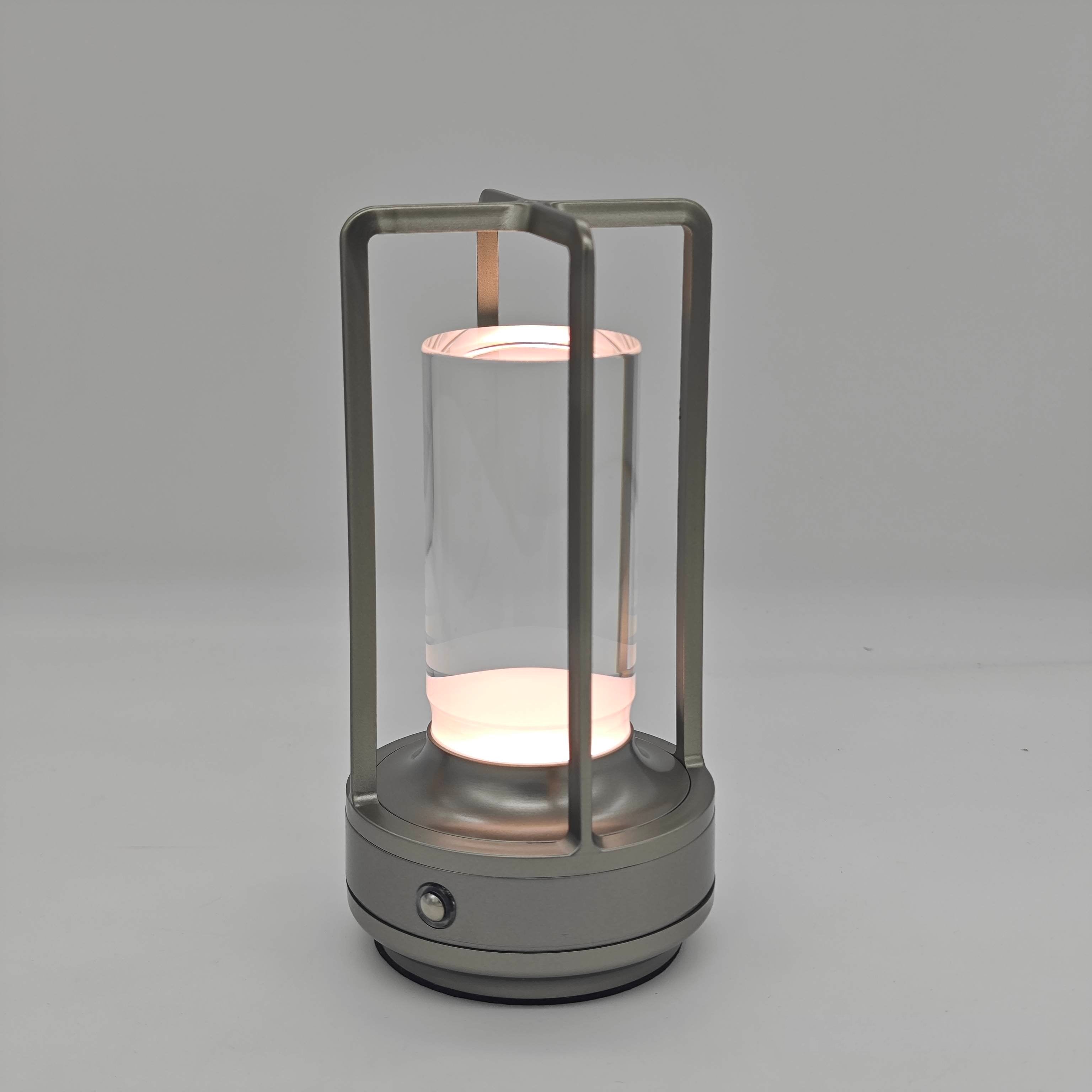 Rechargeable LED Crystal Table Lamp With Touch Control Cordless Bedroom Night Light | Lersk