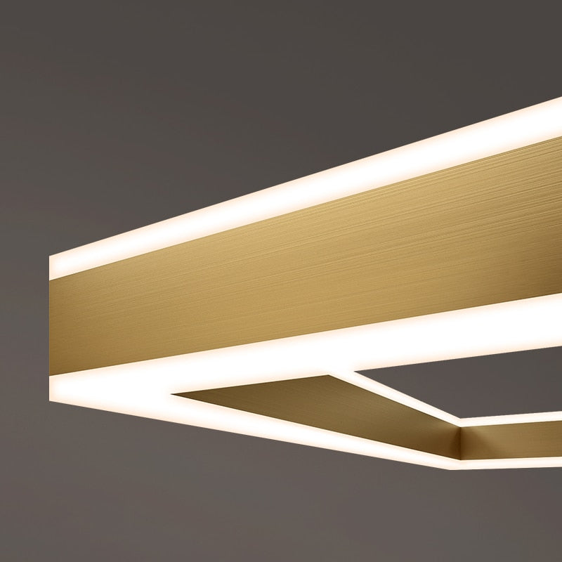 AstraLuxe Modern Square LED Chandelier for Living Room | Lersk