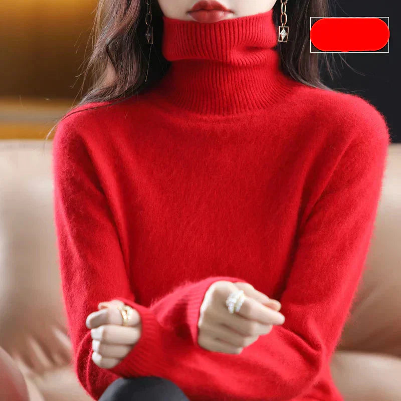 Maglione Nyorelle in 100% cashmere con collo alto per autunno e inverno | Lersk