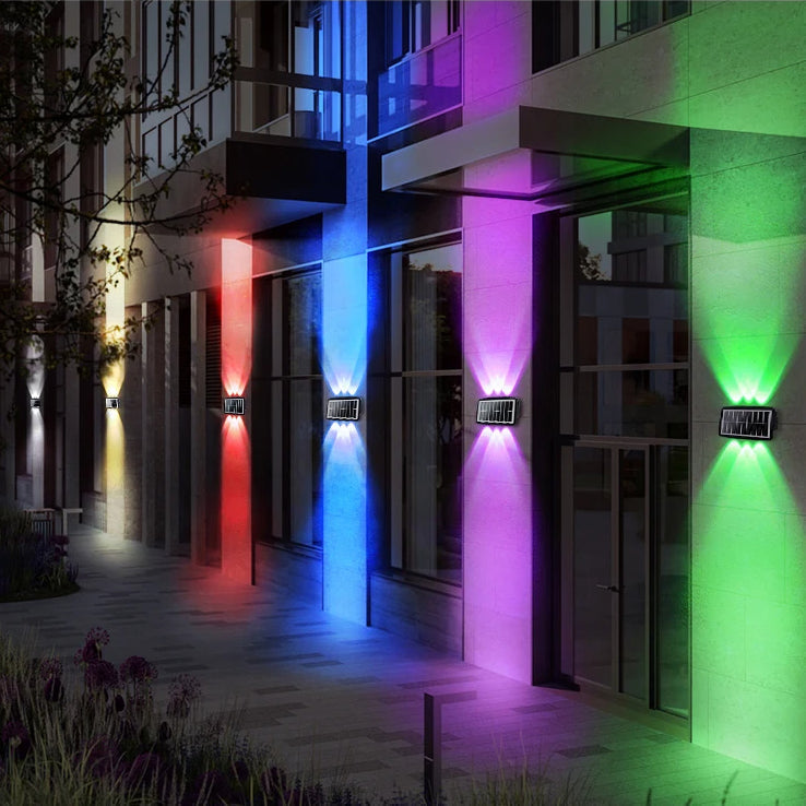 Solar Powered Outdoor Wall Light With Up And Down LED Waterproof For Garden | Lersk