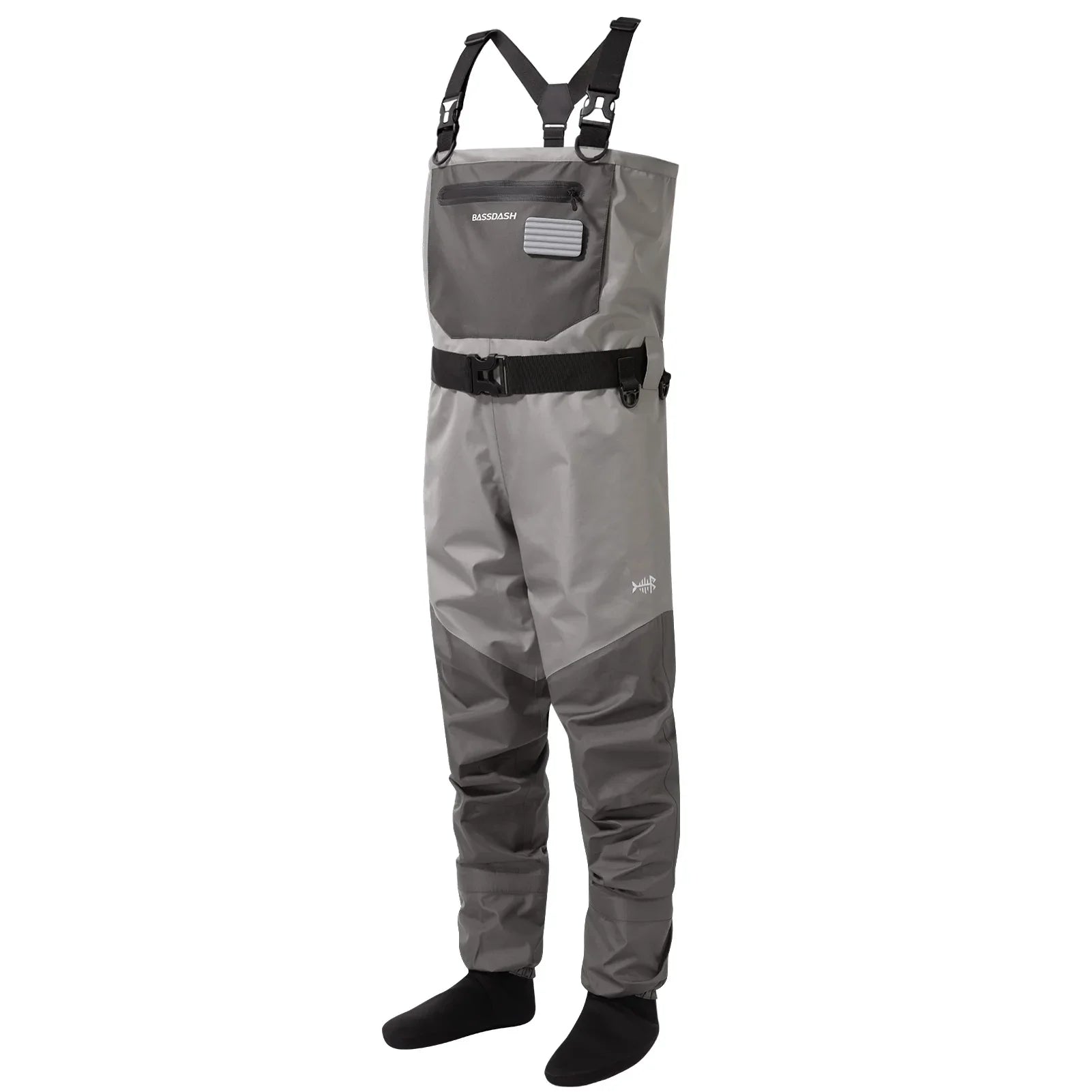 Breathable Chest Waders with Stocking Foot & Waterproof Zipper for Fly Fishing – Men's | Lersk